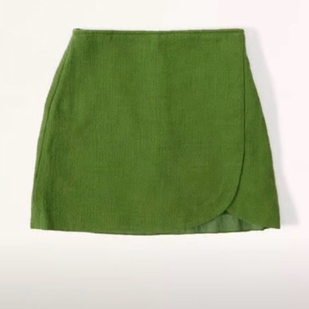 Abercrombie & Fitch Scarlet Green Tweed Mini Skort/Skirt